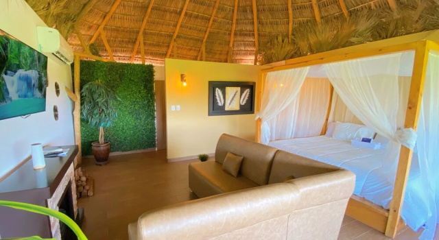 Двухместный номер Deluxe с балконом и с видом на океан Palm Valley Cabins