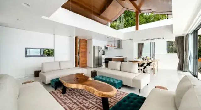 Samui Privacy Modern Luxury Seaview Natural Rainforest Infinity Pool Villa, Забронировать Вилла Виллы Ламаи-Бич, рядом с Пляж Ламаи, Вилла