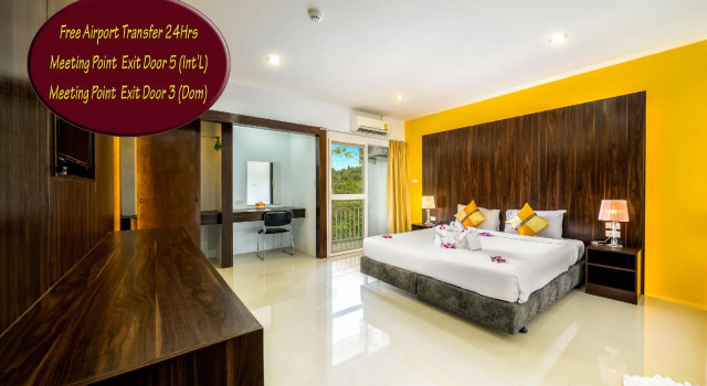 Кровать в общем номере Naiyang Place - Phuket Airport