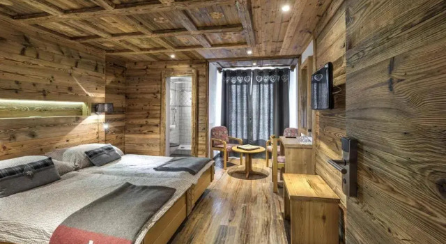 Двухместный номер Standard с балконом и с видом на горы Hôtel Le Grand Chalet