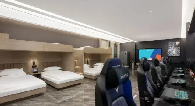 Кровать в общем номере i Electronic Sports Hotel (Zhengzhou Huayuan Road Grand Emporium)