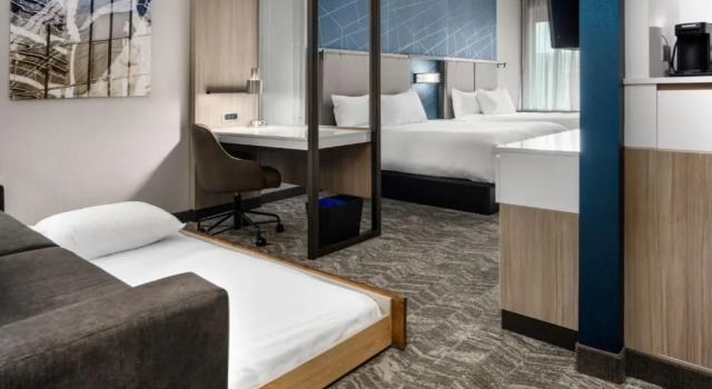Четырёхместный люкс SpringHill Suites by Marriott Charlotte Airport Lake Pointe