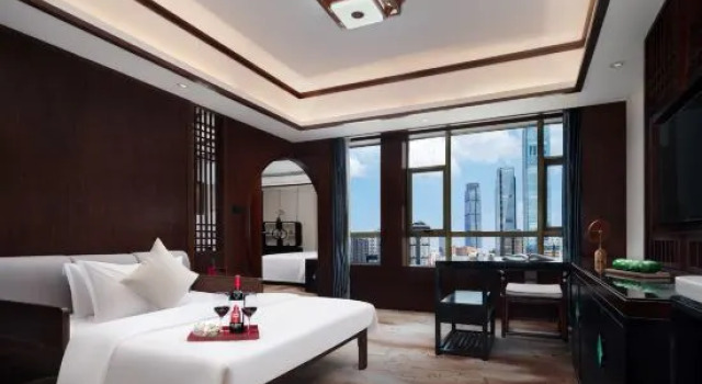 Rodzinny suite z widokiem na miasto Changsha Exotic Royal Hotel