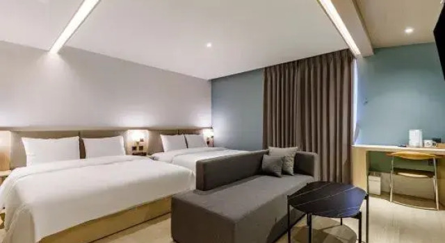 Двухместный люкс Daegu Hound Hotel Dongchon Amusement Park