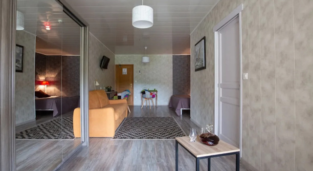 Standard Family room Logis Hôtel Restaurant LEssille