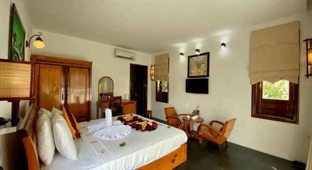 Двухместный номер Deluxe с балконом Truc Huy Villa