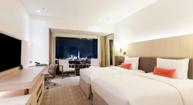 Двухместный номер Deluxe Taipei Marriott Hotel