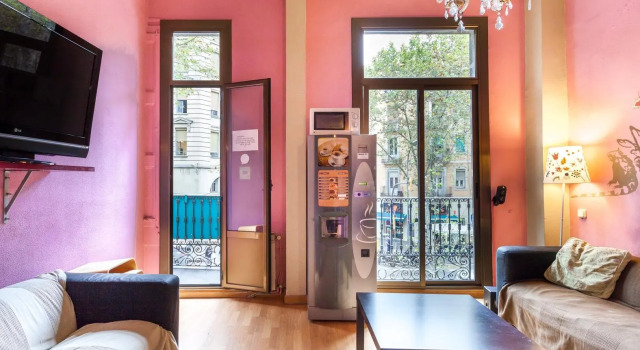 Кровать в общем номере Paraiso Hostel