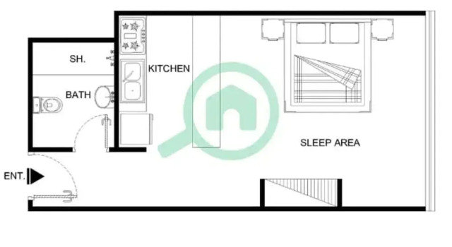 Студия Stunning Studio in Regina Tower With Five Hotel View