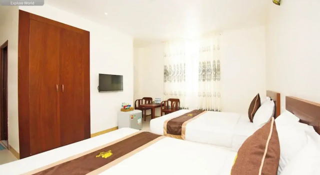 Четырёхместный номер Deluxe с видом на город Bong Sen Xanh Hotel