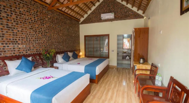 Бунгало с видом на сад Tam Coc Serene Bungalow