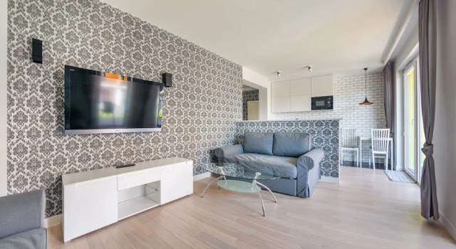 Студия с балконом Apartamenty Sun & Snow Osiedle Pogodne