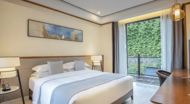 Двухместный люкс с балконом и с красивым видом из окна Hainan Banshan Banhai hotel