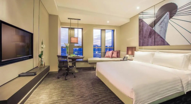 Двухместный номер Deluxe с видом на город Pan Pacific Tianjin