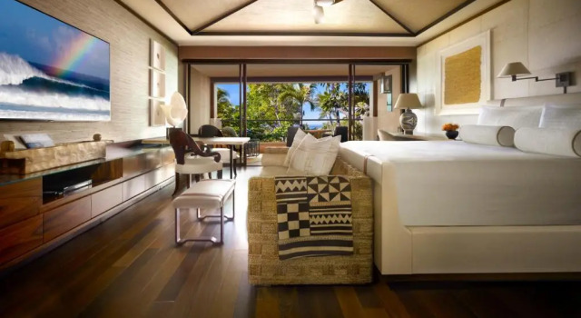 Двухместный номер с частичным видом на океан Four Seasons Resort Lanai