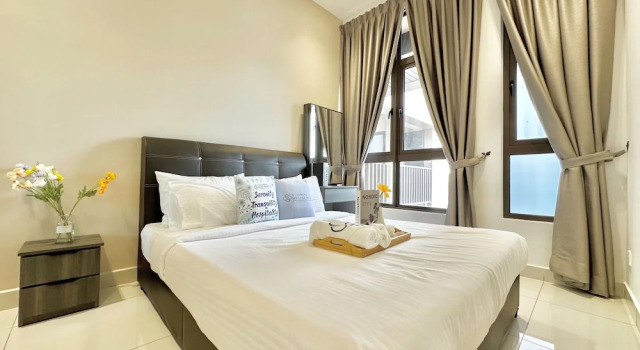 Номер Comfort Пентхаус с 4 комнатами с видом на город Bali Residences Sea View Suites Melaka