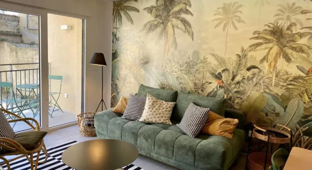 Апартаменты NOUVEAU - Jungle Montpeul - Clim - Wifi fibre - Netflix - 5' du centre et gare - Parking - Loggia - 15' des plages