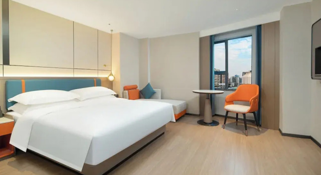 Одноместный номер Business Yizhi Hotel Rainbow Bridge Subway Gz