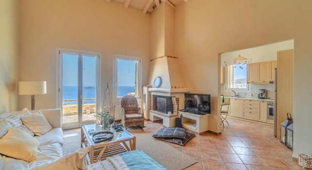 Sunset & Sea View Flat - 5 mins from Batsi Bay