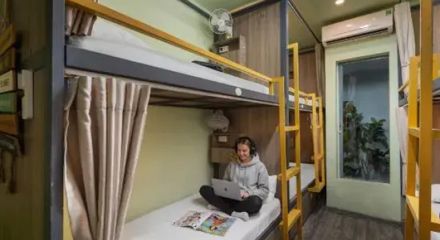 Кровать в общем номере (женский номер) Hanoi EcoStay 2 hostel