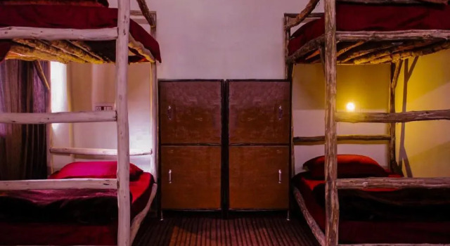 Кровать в общем номере The Hostalgic Jibhi - Hostel