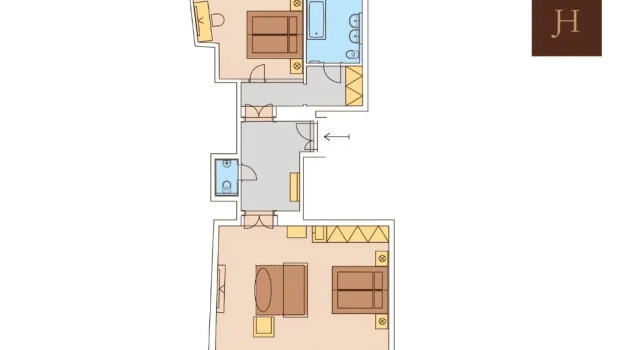 Familie Suite 2 Schlafzimmer James Hotel & Apartments