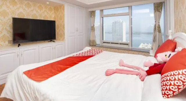 Люкс Дуплекс с видом на море Qingdao Yuhai Lanting Holiday Apartment