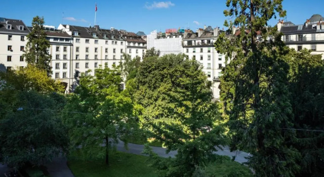 Двухместный люкс с видом на сад The Ritz-Carlton Hotel de la Paix, Geneva