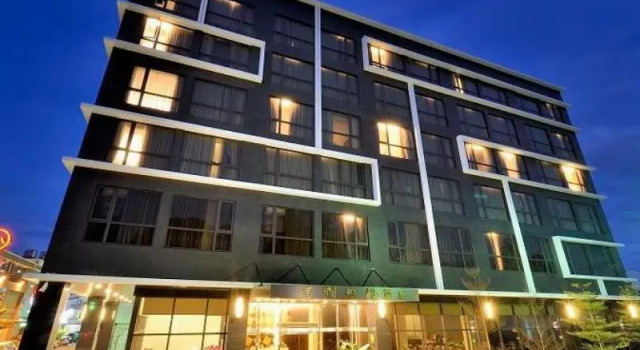 Кровать в общем номере Hoya Hotel Taitung