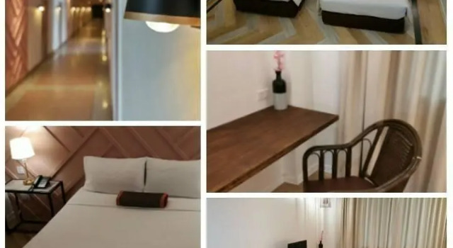 Кровать в общем номере The Regent Ubon Hotel