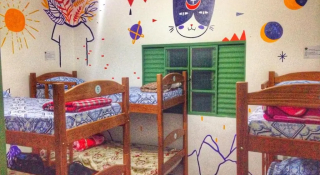 Кровать в общем номере Sumé Hostel