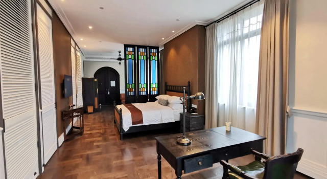 Двухместный люкс с видом на сад Guangzhou Nansha Stone Inn