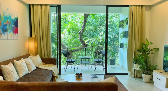 Cozy 1BR in Candolim - Walking Distance to Beach, Prenota Appartamento Hotel a Goa con parcheggio, Parcheggio