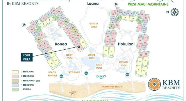 Honua Kai 3 Free Cars KBM Resorts Front Alii Suite 3 Units, 6 Bedrooms HK Ml-3293, Забронировать Апартаменты/квартира Каанапали 