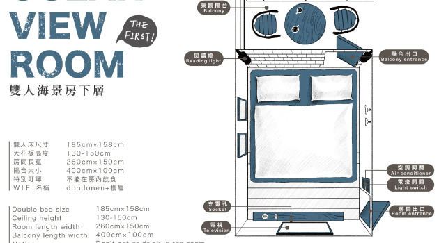 Кровать в общем номере The First Nanwan