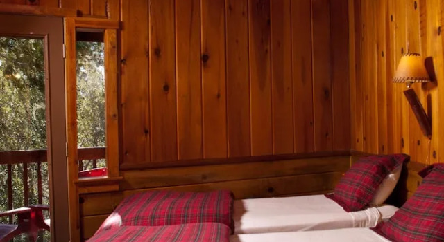 Standard Neljän hengen huone parvekkeella Idyllwild Bunkhouse