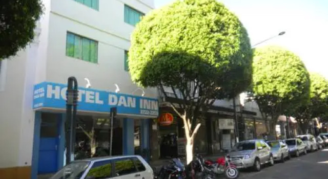 Кровать в общем номере Hotel Dan Inn Poços de Caldas - A melhor localização do Centro by Nacional Inn