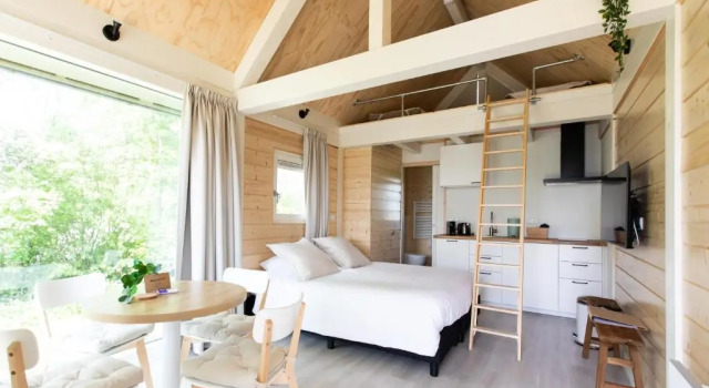 Chalet met loft - vakantiepark de Schreiershoek, Buchen Sie Chalet Dokkum Friesland