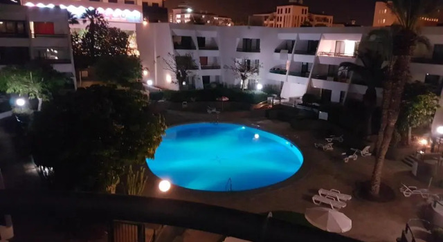 Апартаменты Apartment Casa Palmera only 150 meters to the beach, heated pool, wifi, SAT-TV, balcony with poolview