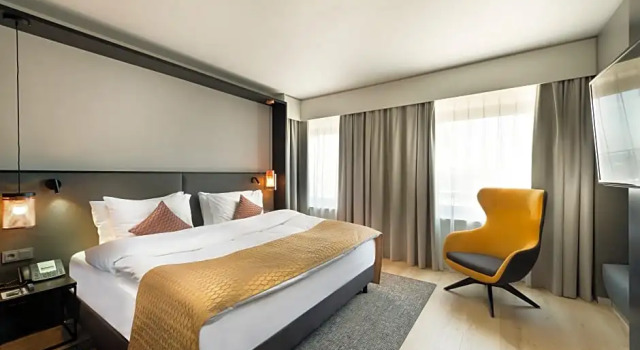 Двухместный люкс c 1 комнатой с видом на реку Crowne Plaza Düsseldorf - Neuss by IHG