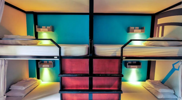 Кровать в общем номере OYO 501 At Night Hostel