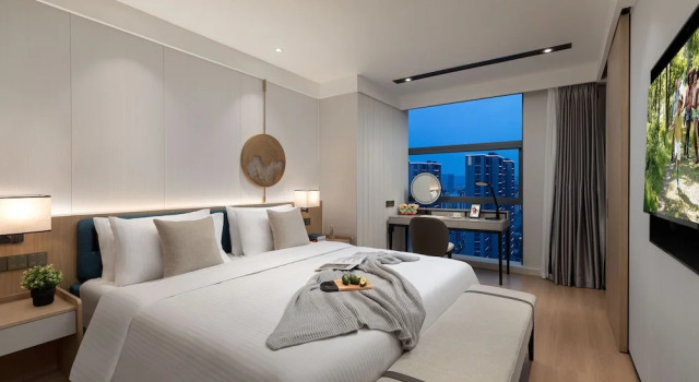 Somerset Taihu New City CBD Wuxi, Rezerwuj Apartamentowiec hotelowy Hotele 4-gwiazdkowe w Wuxi, 4*