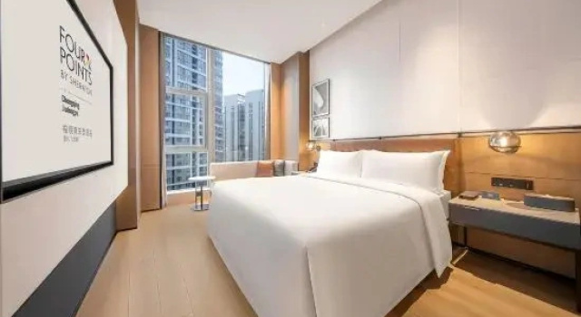 Двухместный люкс Business с видом на город Four Points by Sheraton Chongqing Jiulongpo Hotel