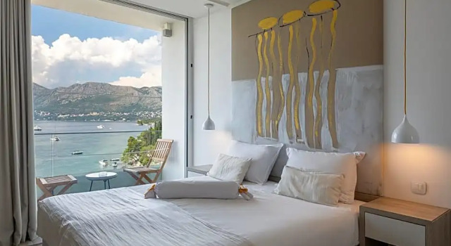 Номер Deluxe с балконом и с видом на море Hotel Cavtat