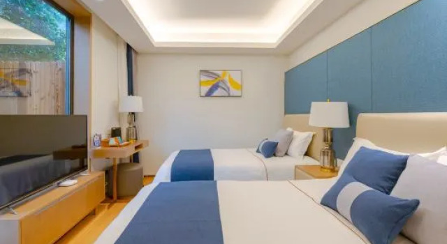 Кровать в общем номере Xihu 78 Lagerstroemia boutique hotel