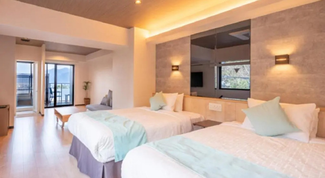Двухместный номер Standard с видом на море LiVEMAX RESORT Miyahama Ocean View