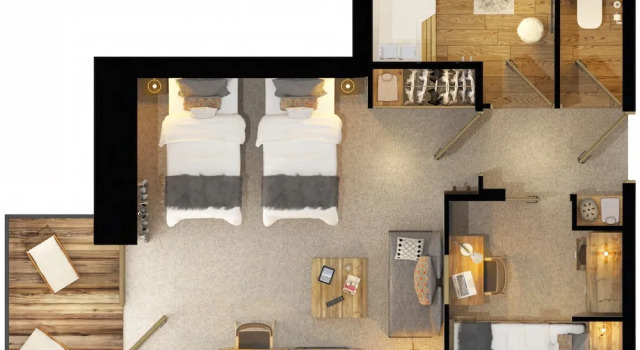 Семейный номер Standard с балконом Hôtel Avancher