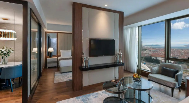 Двухместный люкс с видом на море Elite World Grand Istanbul Küçükyalı