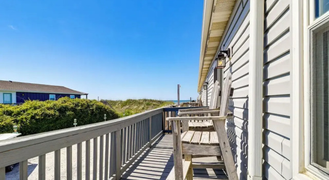 Oak Island Condo w/ Ocean View: Steps to Beach!