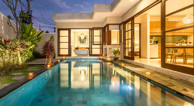 Вилла с видом на бассейн Beautiful Bali Villas - 6 mins walk to the beach